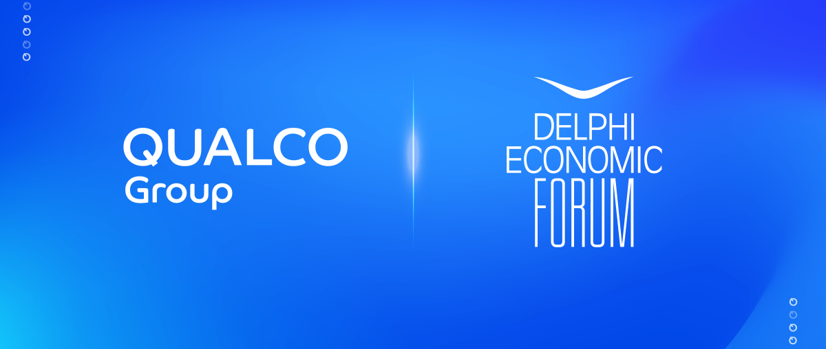 Qualco Group and Delphi Economic Forum Banner
